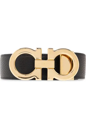Salvatore Ferragamo Tilbehør, Herre, Sort, 110 CM, Uld, Reversibelt bælte