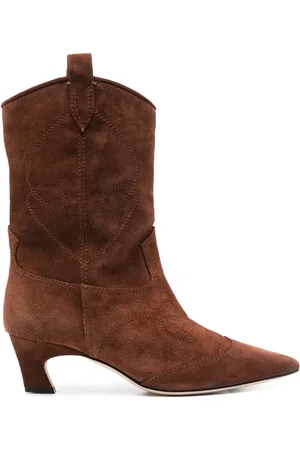 ERMANNO SCERVINO Sko, Dame, Brun, 38 1/2 EU, Uld, Stilfulde ankelstøvler