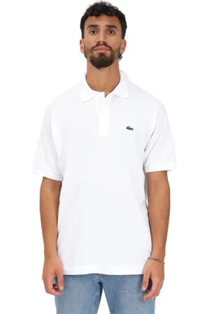Lacoste Top, Herre, Hvid, 2XL, Bomuld, Klassisk hvid polo shirt