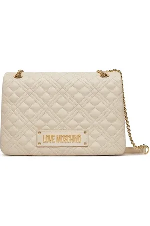 Moschino Taske, Dame, Hvid, ONE SIZE, Uld, Quilted PU Skuldertaske