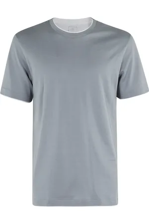 ELEVENTY Top, Herre, Blå, S, Bomuld, Casual bomulds T-shirt