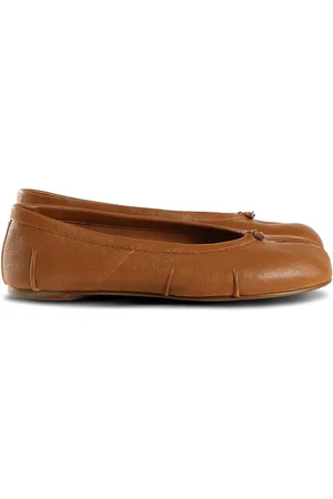Maison Margiela Sko, Dame, Brun, 38 EU, Bomuld, Tabi Ballerinaer