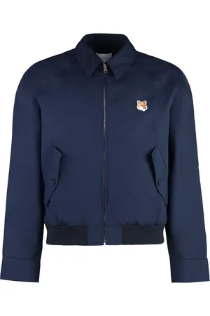 Maison Kitsuné Jakke, Herre, Blå, M, Bomuld, Bomberjakke i bomuld