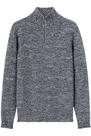 Loro Piana Strik, Herre, Blå, 3XL, Denim, Lima Turtleneck