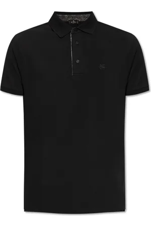 Etro Top, Herre, Sort, S, Bomuld, Cotton Polo