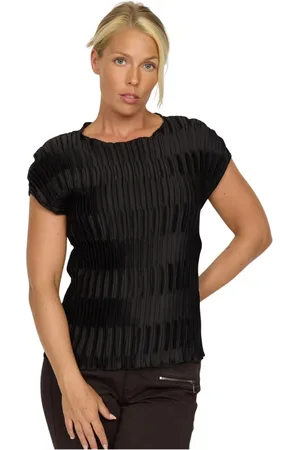 2-Biz Top, Dame, Sort, S, Polyester, Safari.Au24 Bluse