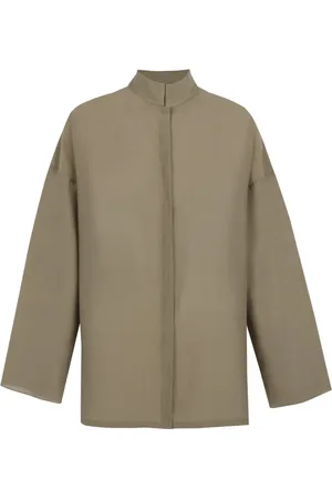 Cortana Bluser & Skjorter, Dame, Grøn, S, Bomuld, Grøn Khaki Bomulds Voile Skjorte