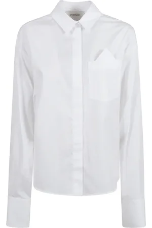 Sportmax Bluser & Skjorter, Dame, Hvid, S, Bomuld, Gesso Skjorte