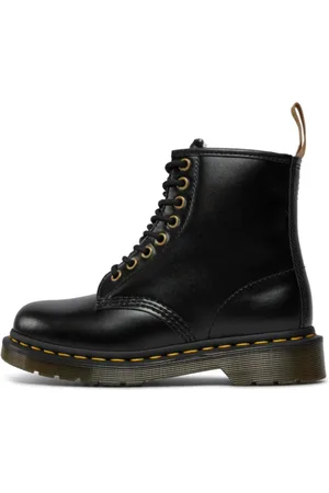 Dr. Martens Sko, Dame, Sort, 42 EU, Læder, Veganske 1460 Borg Forede Snørestøvler