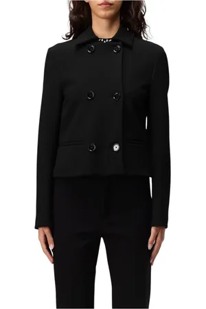 LIVIANA CONTI Jakke, Dame, Sort, M, Bomuld, Let Jakke