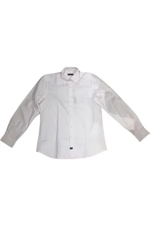 FAY Skjorte, Herre, Hvid, XL, Bomuld, Button Down Skjorte