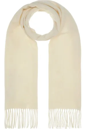 Max Mara Tilbehør, Dame, Hvid, ONE SIZE, Uld, Vintertørklæde