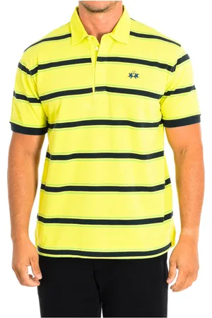 La Martina Top, Herre, Gul, S, Bomuld, Short Sleeve Polo Shirt