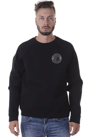 VERSACE Sweathshirts & Hoodies, Herre, Sort, XL, Bomuld, Hættetrøje Sweatshirt