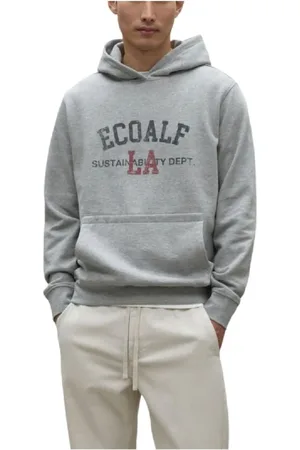 ECOALF Sweathshirts & Hoodies, Herre, Grå, XL, Polyester, Venicealf Hættetrøje