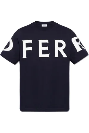 Salvatore Ferragamo Top, Herre, Sort, XL, Bomuld, Crewneck T-shirt