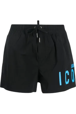 Dsquared2 Badetøj, Herre, Sort, L, Tyl, Swimwear Iconic Style