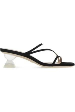 Stuart Weitzman Sko, Dame, Sort, 35 1/2 EU, Uld, Dame Sliders