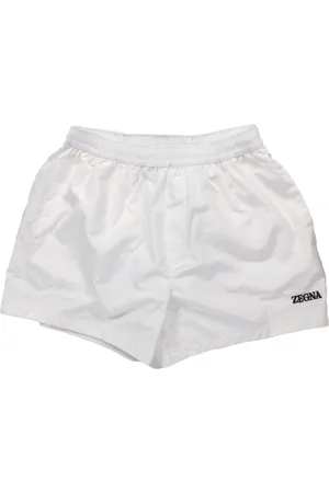 Ermenegildo Zegna Badetøj, Herre, Hvid, XL, Foldbare Badeshorts