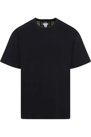 Bottega Veneta Top, Herre, Blå, S, Bomuld, Navy Fondant Check T-Shirt