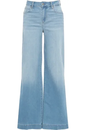 Liu Jo Jeans, Dame, Blå, W28, Bomuld, Blå Flare Jeans med Rhinestone Detaljer
