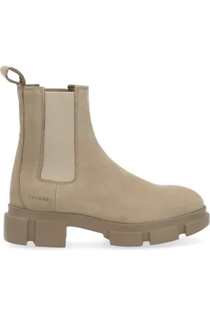 Copenhagen Shoes Sko, Dame, Grå, 35 EU, Læder, Stone Chelsea Støvler