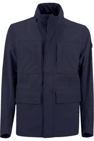 Colmar Jakke, Herre, Blå, 3XL, Bomuld, Logo Patch Pocket Jacket