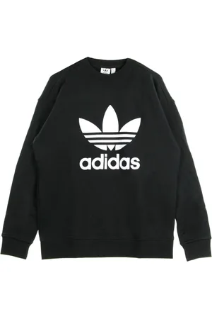 adidas Sweathshirts & Hoodies, Dame, Sort, XL, Bomuld, Letvægts Crewneck Sweatshirt