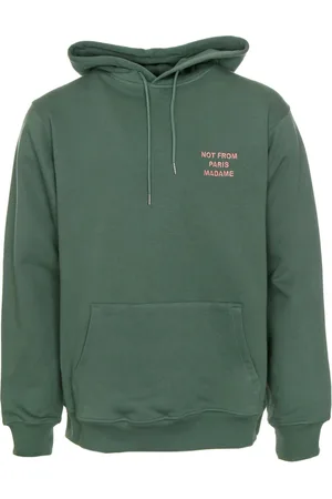 Drôle de Monsieur Sweathshirts & Hoodies, Herre, Grøn, XL, Bomuld, Slogan Hoodie