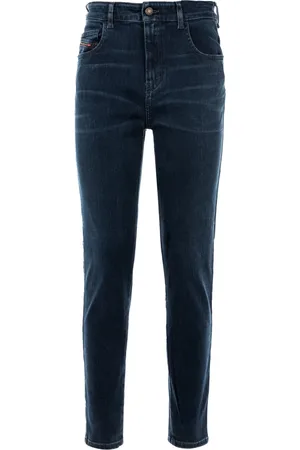 Diesel Jeans, Dame, Blå, W28, Bomuld, Slim-fit Jeans