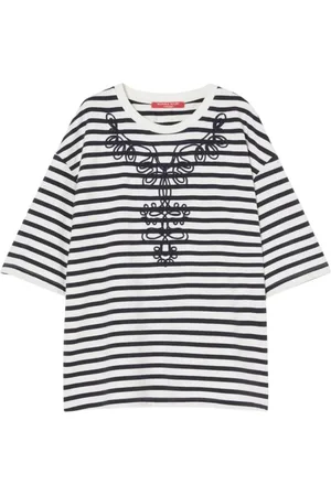 Persona by Marina Rinaldi Top, Dame, Hvid, S, Bomuld, Oversized T-shirt med Brede Ærmer