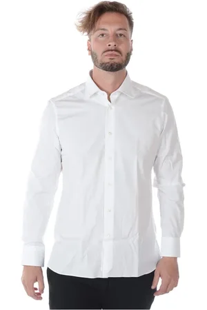 Ermenegildo Zegna Skjorte, Herre, Hvid, S, Bomuld, Trofeo Comfort Skjorte
