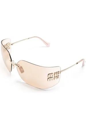 Miu Miu Tilbehør, Dame, Gul, ONE SIZE, Uld, Solbriller