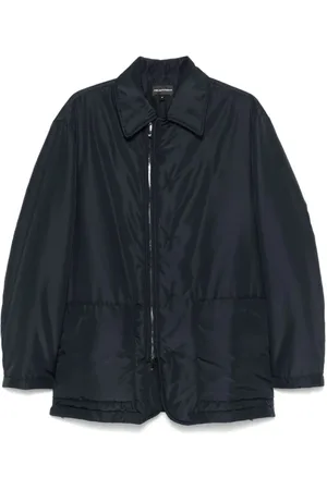 Emporio Armani Jakke, Herre, Sort, XL, Uld, Stilfuld let jakke