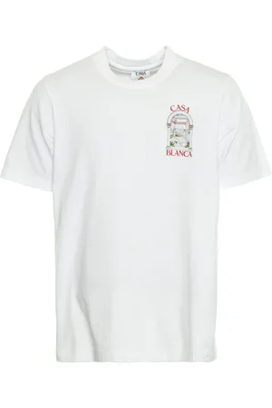 Casablanca Top, Herre, Hvid, XL, Bomuld, Passage T-shirt med logotryk