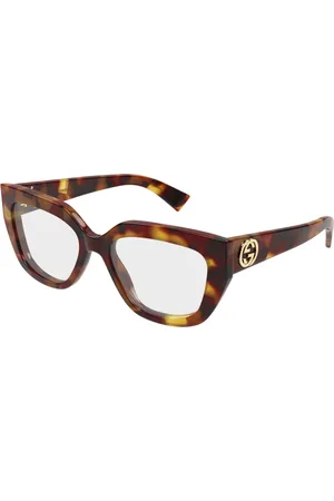 Gucci Tilbehør, Dame, Brun, 53 MM, Mode Briller i Sort
