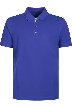 FAY Top, Herre, Blå, L, Double Collar Bicolor Polo Shirt