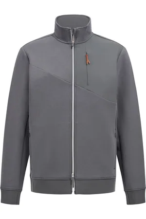 Boggi Milano Sweathshirts & Hoodies, Herre, Grå, XL, Bomuld, Full-Zip Hættetrøje