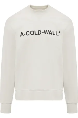 A-cold-wall* Sweathshirts & Hoodies, Herre, , XS, Ribbet langærmet sweatshirt med logo