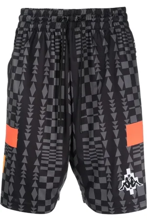 MARCELO BURLON Shorts, Herre, Sort, L, Polyester, Casual Soccer Shorts