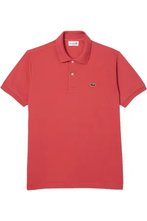 Lacoste Top, Herre, Rød, XL, Bomuld, Koralrød Polo Shirt