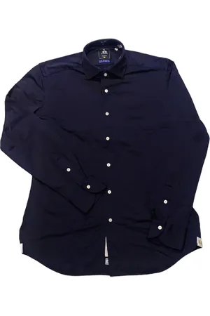 La Martina Skjorte, Herre, Blå, 3XL, Regular Fit Langærmet Skjorte