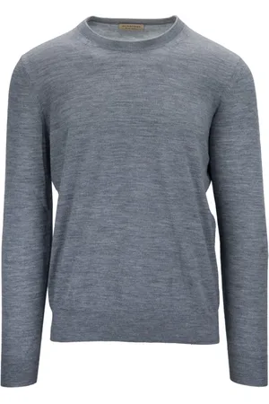 Burberry Strik, Dame, Grå, M, Uld, Ternet Uld Sweater