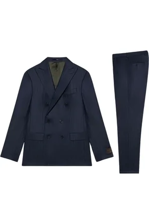 Brooks Brothers Jakkesæt, Herre, Blå, 2XL, Uld, Navy- Regular Fit Virgin Wool Suit