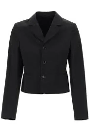 LEMAIRE Jakke, Dame, Sort, XS, Bomuld, Kort Jakke
