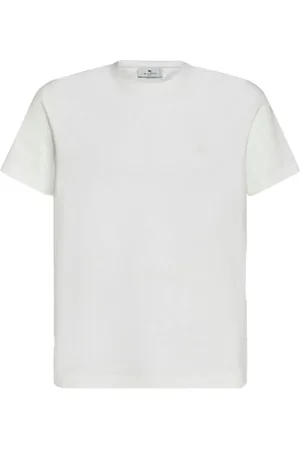 Etro Top, Herre, Hvid, S, Bomuld, Casual bomulds T-shirt