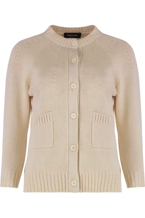 Fabiana Filippi Strik, Dame, , XS, Bomuld, Ribstrikket Bomuld Cardigan