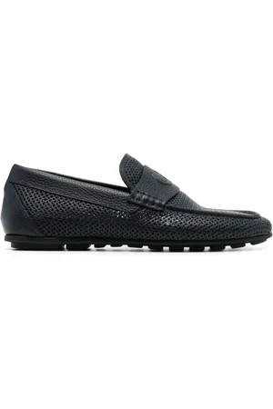 Casadei Sko, Herre, Blå, 45 EU, Læder, Læder Loafers