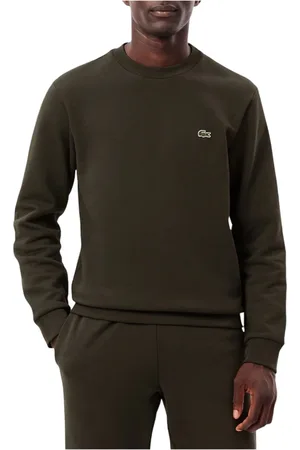 Lacoste Sweathshirts & Hoodies, Herre, Grøn, S, Bomuld, Basic Logo Sweater