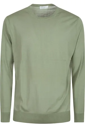 BALLANTYNE Strik, Herre, Grå, 3XL, Afslappet Strik Trøje
